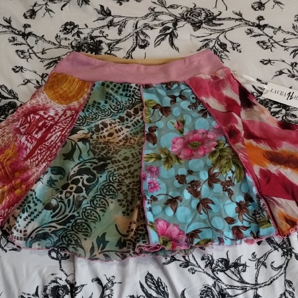 Laura Hlavac Multicolor Patchwork Skirt